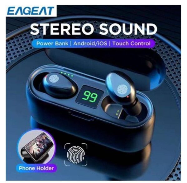 F9 Bluetooth headphones fingerprint touch - Image 4