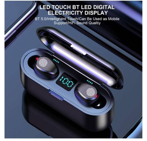 F9 Bluetooth headphones fingerprint touch - Image 2