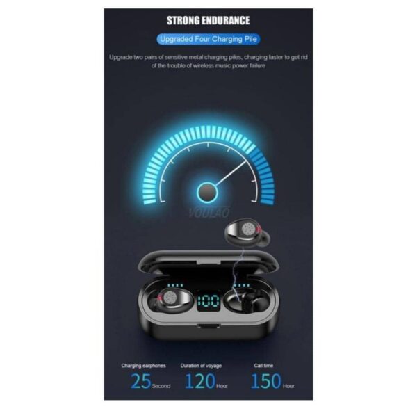 F9 Bluetooth headphones fingerprint touch